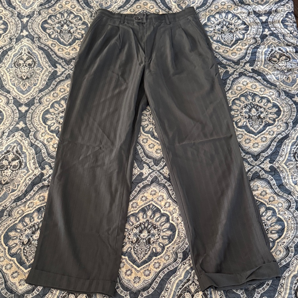 Bertuchi Classic Black Men's Dress Trousers 30x30